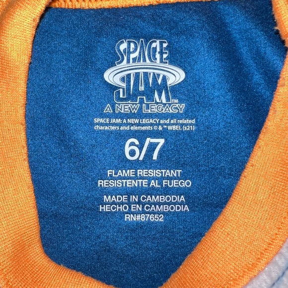 Boys Space Jam Tune Squad 2 Piece Pajama Set, Size 6/7 - Picture 2 of 13